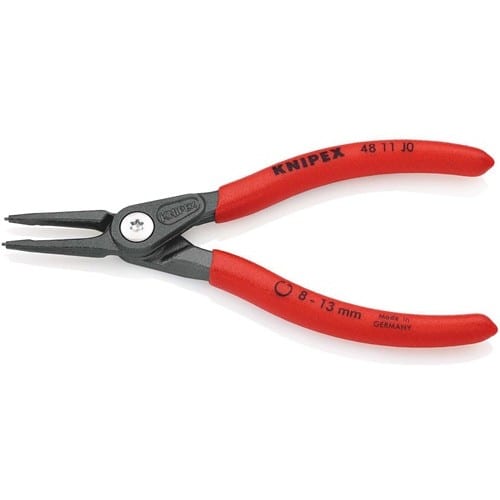 KNIPEX Präzisionssicherungsringzange J 0 f.Bohrungen D.8-13mm L.140mm KNIPEX
