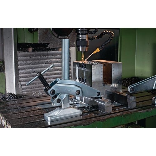 BESSEY Greifarmspanner Spann-H.200mm A.123 -140mm Schienenquerschnitt 28x11mm BESSEY