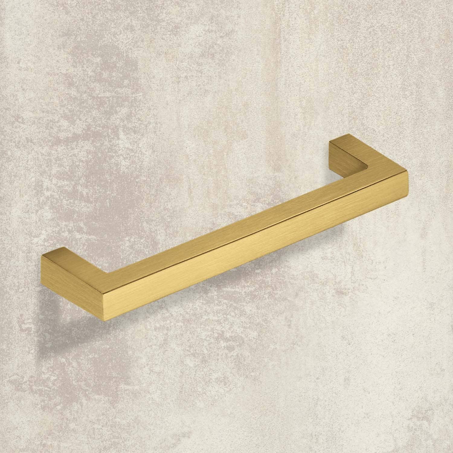 HETTICH Griff Tornea, Bohrabstand 192 mm, L 202 mm, B 10 mm, H 32 mm, Gold Optik matt gebürstet, 9347593