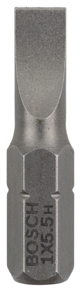 BOSCH Schrauberbit Extra-Hart S 1,0 x 5,5, 25 mm, 3er-Pack