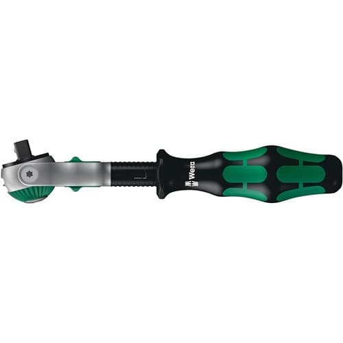 WERA Schwenk- u.U.-Knarre Zyklop Speed 1/4 Zoll Anz.Z.72 L.152mm 2K-Griff WERA