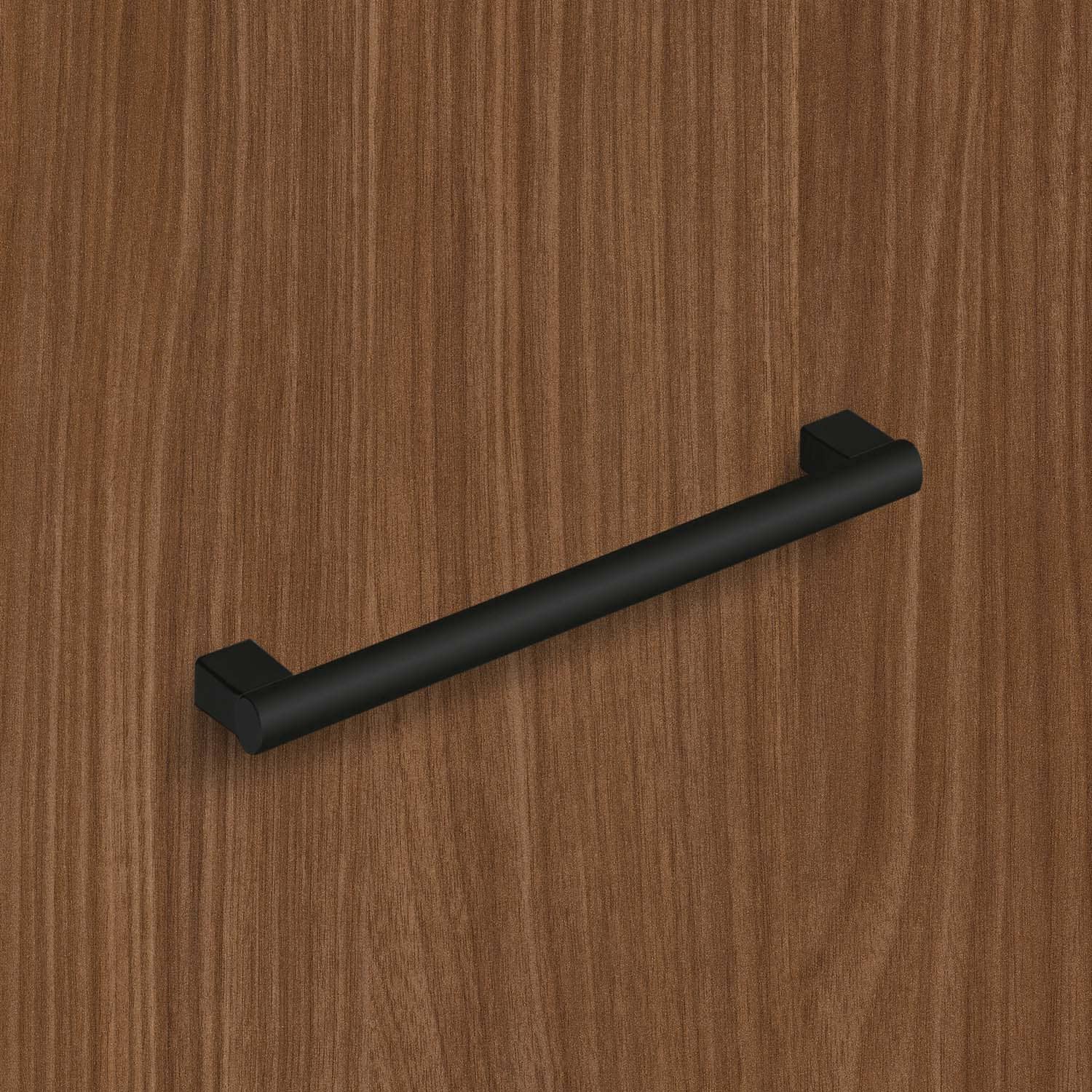 HETTICH Griff Vieste, Bohrabstand 128 mm, L 152 mm, H 30 mm, ø 12 mm, Schwarz matt, 9345468