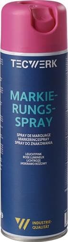 TECWERK Markierungsspray leuchtpink 500ml Spraydose TECWERK