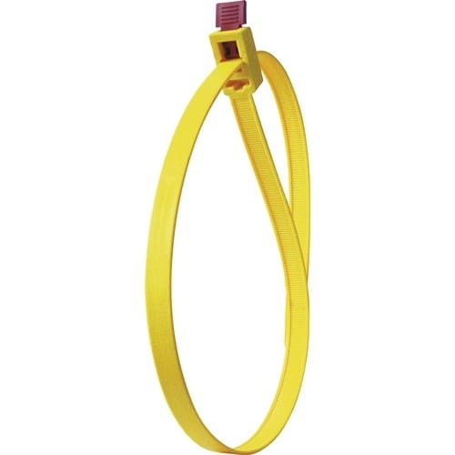 HELLERMANNTYTON Kabelbinder SpeedyTie L.750mm B.12mm PA gelb 5St./Btl.HELLERMANNTYTON