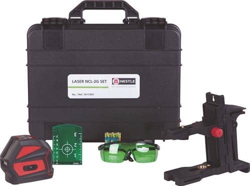 NESTLE Kreuzlinienlaser NCL-2G SET 20 (50 m.Empfänger)m ± 3 mm/10m NESTLE