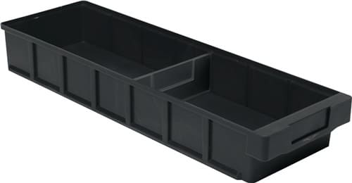 LA-KA-PE Regalkasten L600xB186xH83mm schwarz PP 8 St/Karton