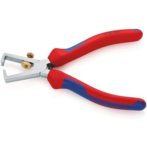 KNIPEX Abisolierzange L.160mm verchr.Mehrkomp.-Hülle m.Öffnungsf.KNIPEX