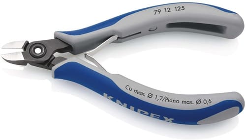 KNIPEX Präzisions-Elektronik-Seitenschneider L.125mm Facette ja,sehr kl.pol.KNIPEX