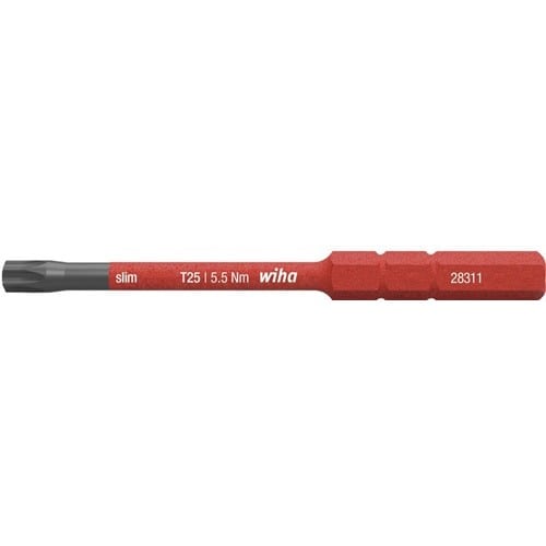 WIHA Wechselkl.SlimBit electric TORX T 25x75mm VDE isol.WIHA
