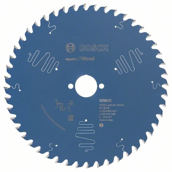BOSCH Kreissägeblatt Expert for Wood, 225 x 30 x 2,6 mm, 48