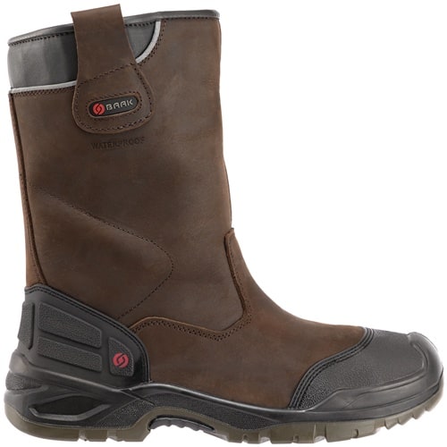 BAAK Sicherheitsschlupfstiefel Hercules Gr.45 W.11 braun S3 SRC WR ESD Leder BAAK