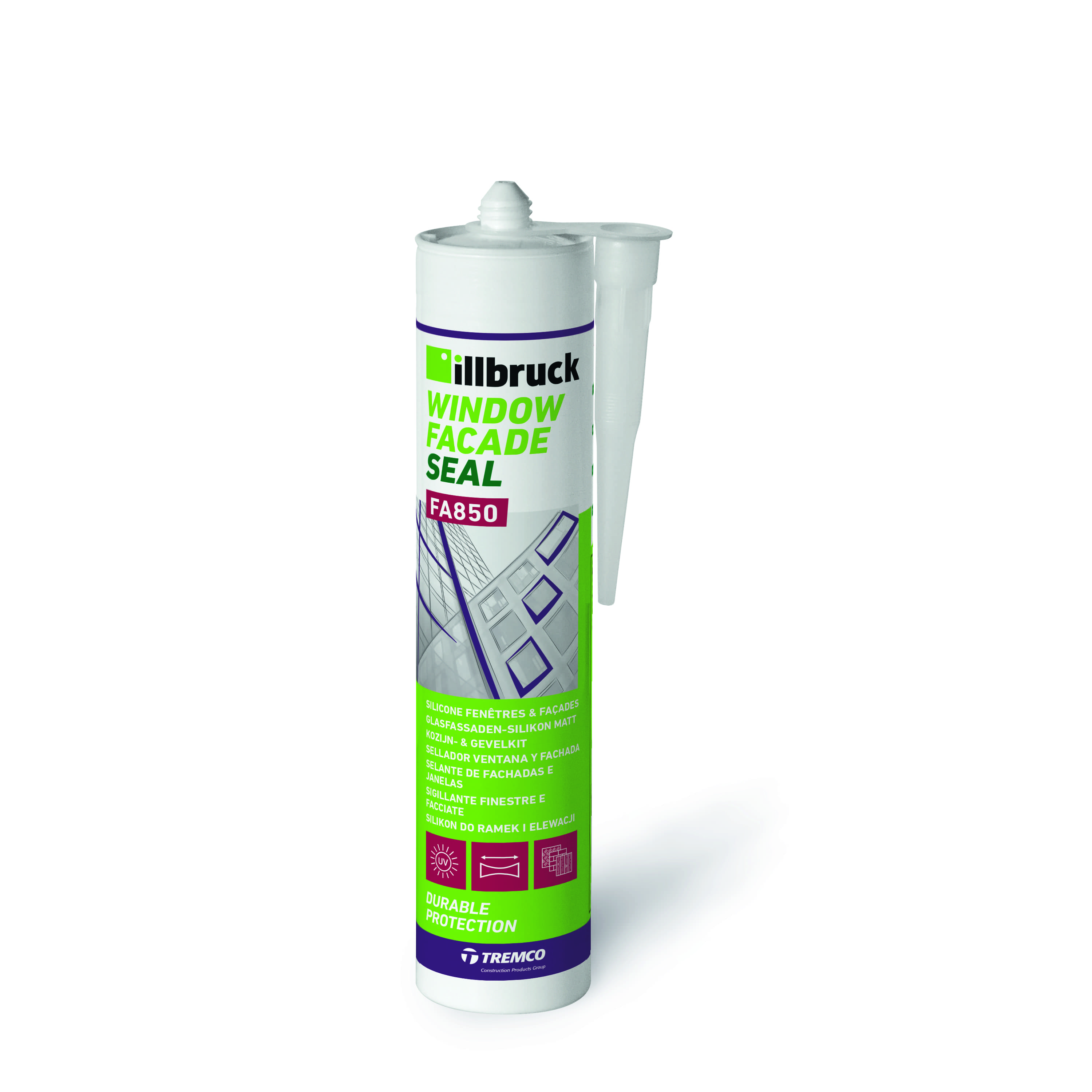 illbruck FA850 Glasfassaden-Silikon 20X600ML BLACK 997 DE-FR-NL