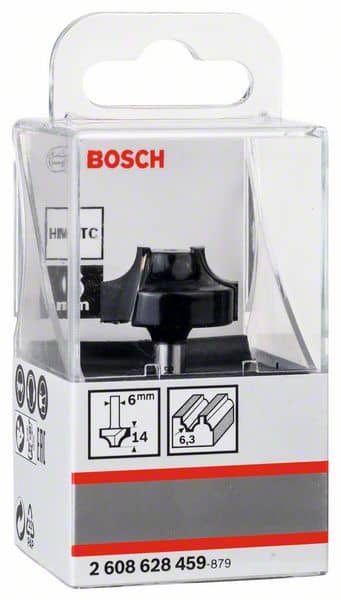 BOSCH Profilfräser, 6 mm, R1 6,3 mm, D 25,4 mm, L 14 mm, G 46 mm