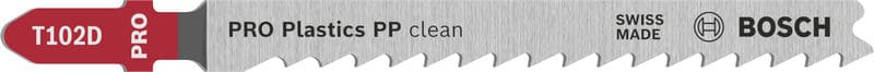 BOSCH Stichsägeblatt T 102 D Clean for PP, 3er-Pack