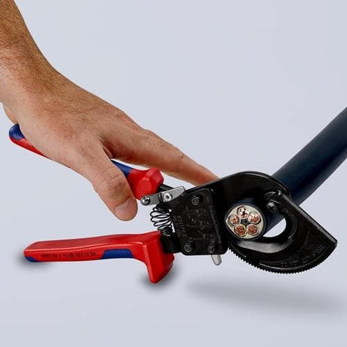 KNIPEX Kabelschneider Gesamt-L.250mm max.32 (240 mm²)mm Mehrkomp.-Hüllen KNIPEX