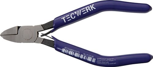 TECWERK Elektronik-Seitenschneider L.110mm Facette ja geschwärzt TECWERK