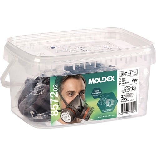 MOLDEX Atemschutzbox 857202 A2P2 R D – Ser.8000 1x800201,2x807001,2x850001,2x809001