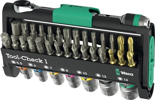 WERA Bit-/Steckschlüsselset Tool-Check 1 38-tlg.WERA