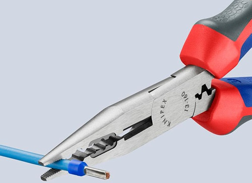 KNIPEX Verdrahtungszange L.160mm 0,5-0,75/1,5/2,5mm² pol.Comfort-Griff KNIPEX