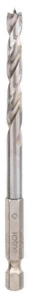 BOSCH Holzspiralbohrer mit 1/4 Zoll-Sechskantschaft, 6 x 63 x 106 mm
