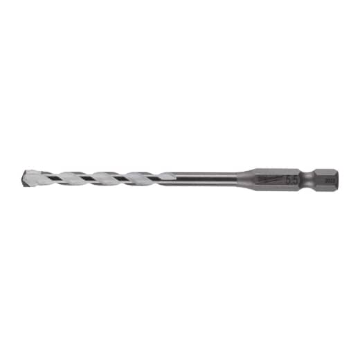 MILWAUKEE 5,5 x 100 mm SHOCKWAVE Multimaterial Bohrer 1/4" Hex