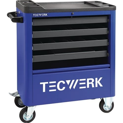 TECWERK Werkstattwagen B855xT400xH895mm 300kg 4 Schubl.Stahlbl.TECWERK