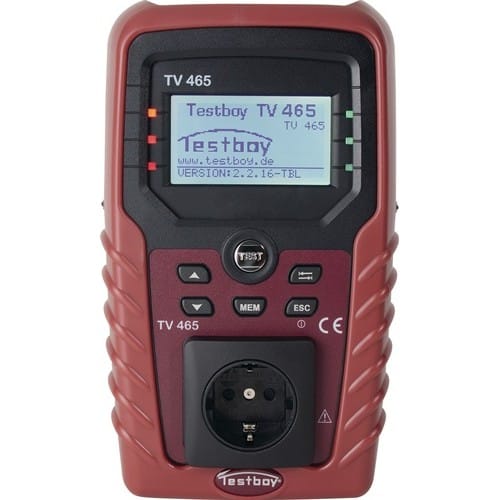 Gerätetester TV 465 p.m.Schutzleiter-/Isolationswiderstand L230xB130xH70mm
