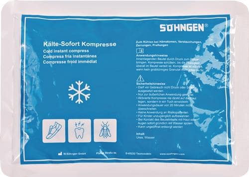 SÖHNGEN Kälte-Sofortkompressen kl.L.ca.150xB.ca.210mm o.Vorkühlung Krt.a 48 St.SÖHNGEN