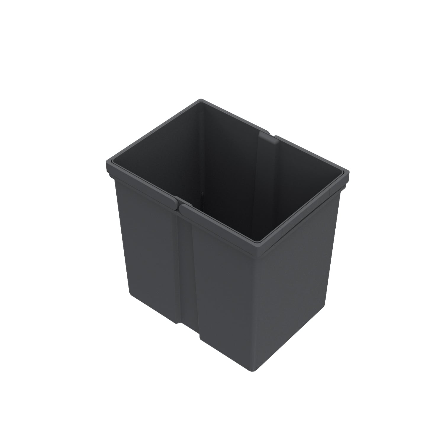 HETTICH Eimer 10 l, Kunststoff, anthrazit, B x T x H 226 x 154 x 350 mm, Für Abfallsystem Frame für ArciTech, Base für ArciTech, 9352429