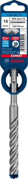 BOSCH EXPERT SDS plus-7X Hammerbohrer, 15 x 100 x 165 mm. Für Bohrhämmer