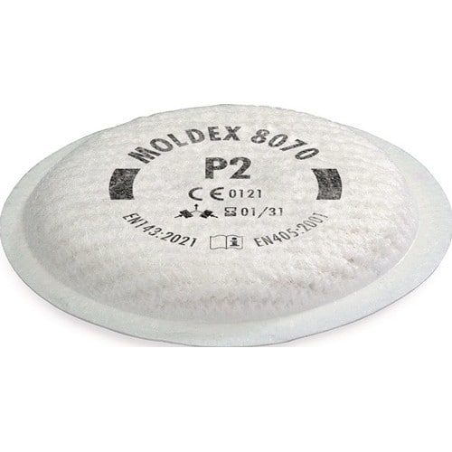 MOLDEX Partikelfilter 807001 EN 143:2021 P2 f.Ser.8000 MOLDEX