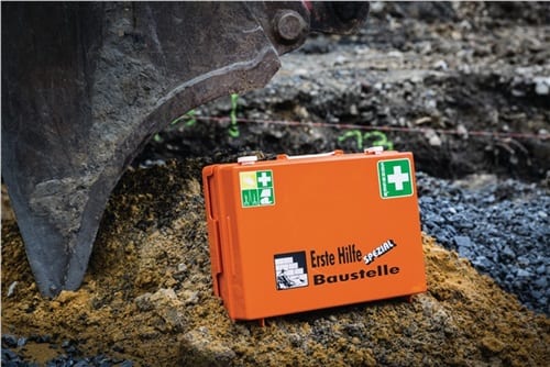 SÖHNGEN Erste Hilfe Koffer Beruf SPEZIAL Baustelle B400xH300xT150ca.mm orange