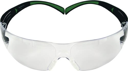 3M Schutzbrille SecureFit™ 400 EN166,EN170,EN172 Bügel schwarz grün,Scheibe klar