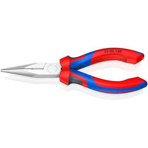 KNIPEX Flachrundzange L.160mm flach/rund ger.Mehrkomp.-Hüllen KNIPEX