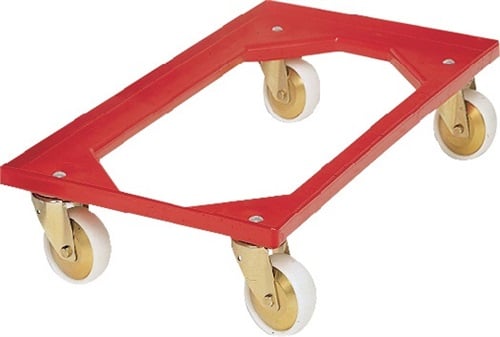 Kistenroller Tragfähigkeit 250 kg Polymer-Bereifung L605xB405mm