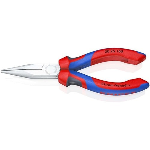 KNIPEX Langbeckzange Gesamt-L.160mm Form 2 Kopf verchr.lang,flach-rund Comfort-Griff