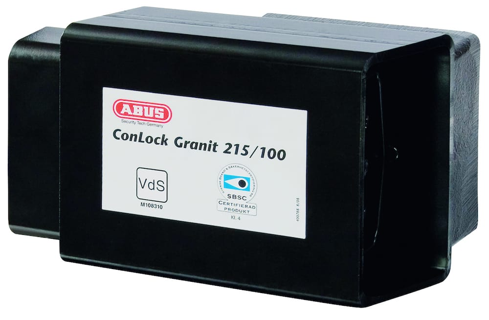 ABUS Sicherheits-Überfalle Con Lock Granit 215/100+37/55HB100, Stahl