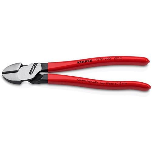 KNIPEX Kraftseitenschneider L.200mm pol.Form 0 Ku.-Überzug KNIPEX