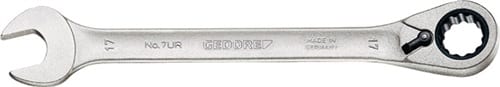 Maulringratschenschlüssel 7 UR umschaltbar, Ringseite 13 ° GEDORE