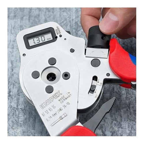 KNIPEX Vierdornpresszange L.240mm 0,14-6 (AWG 26-10)mm² KNIPEX