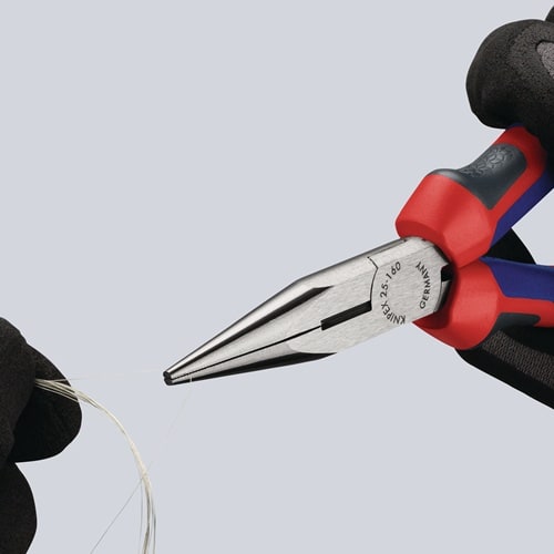 KNIPEX Flachrundzange L.160mm flach/rund ger.pol.Comfort-Griff KNIPEX