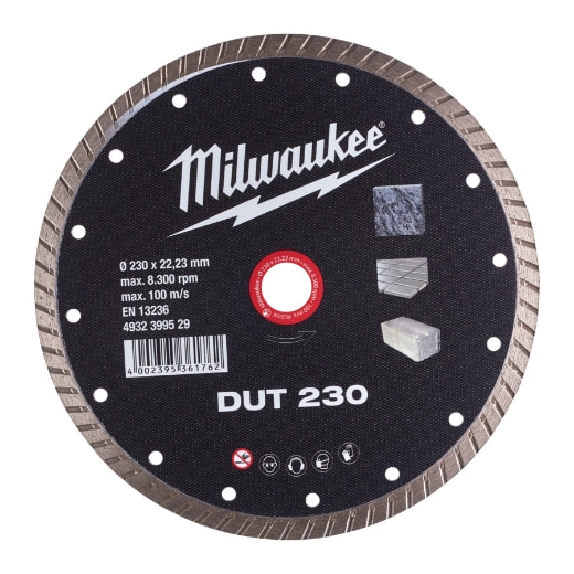 MILWAUKEE Universal geschlossen Diamanttrennscheibe DUT 230 mm