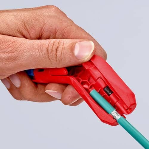 KNIPEX Univ.Abmantelungswerkzeug ErgoStrip® Gesamt-L.130mm f.Linkshänder KNIPEX