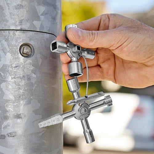 KNIPEX Schaltschrankschlüssel TwinKey® 6 Funktionen m.Magnet Verb.KNIPEX