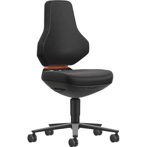 BIMOS Arbeitsdrehstuhl TEXON Rl.Skintec schwarz 450-620mm BIMOS