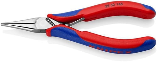 KNIPEX Elektronik-Greifzange Gesamt-L.145mm flachbreite Backen Form 5 Mehrkomp.-Hüllen