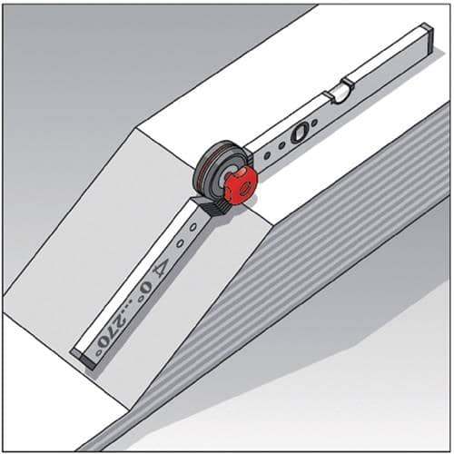 BMI Winkelmessgerät WINKELSTAR Messber.0-270Grad Schenkel-L.60x120cm BMI