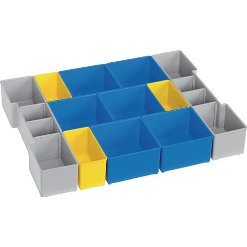 BS SYSTEMS Einteilungsset L-BOXX® BC3 LB 102 B378xT313xH65mm blau/gelb/grau