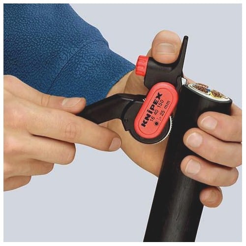 KNIPEX Abmantelungswerkzeug Gesamt-L.150mm Arbeitsbereich D.ab 25,0mm KNIPEX