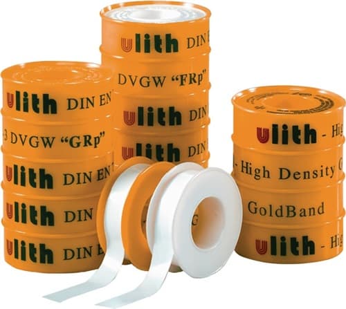 ULITH PTFE Dichtband GRp L12m B12mm D0,1mm gelb 100g/m² Rl.ULITH